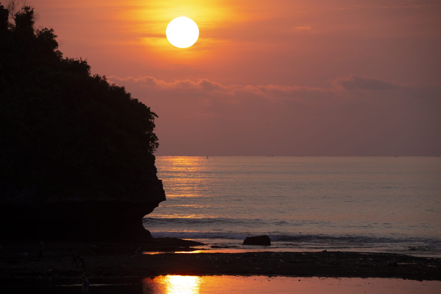 Sonnenuntergang im Süden Balis