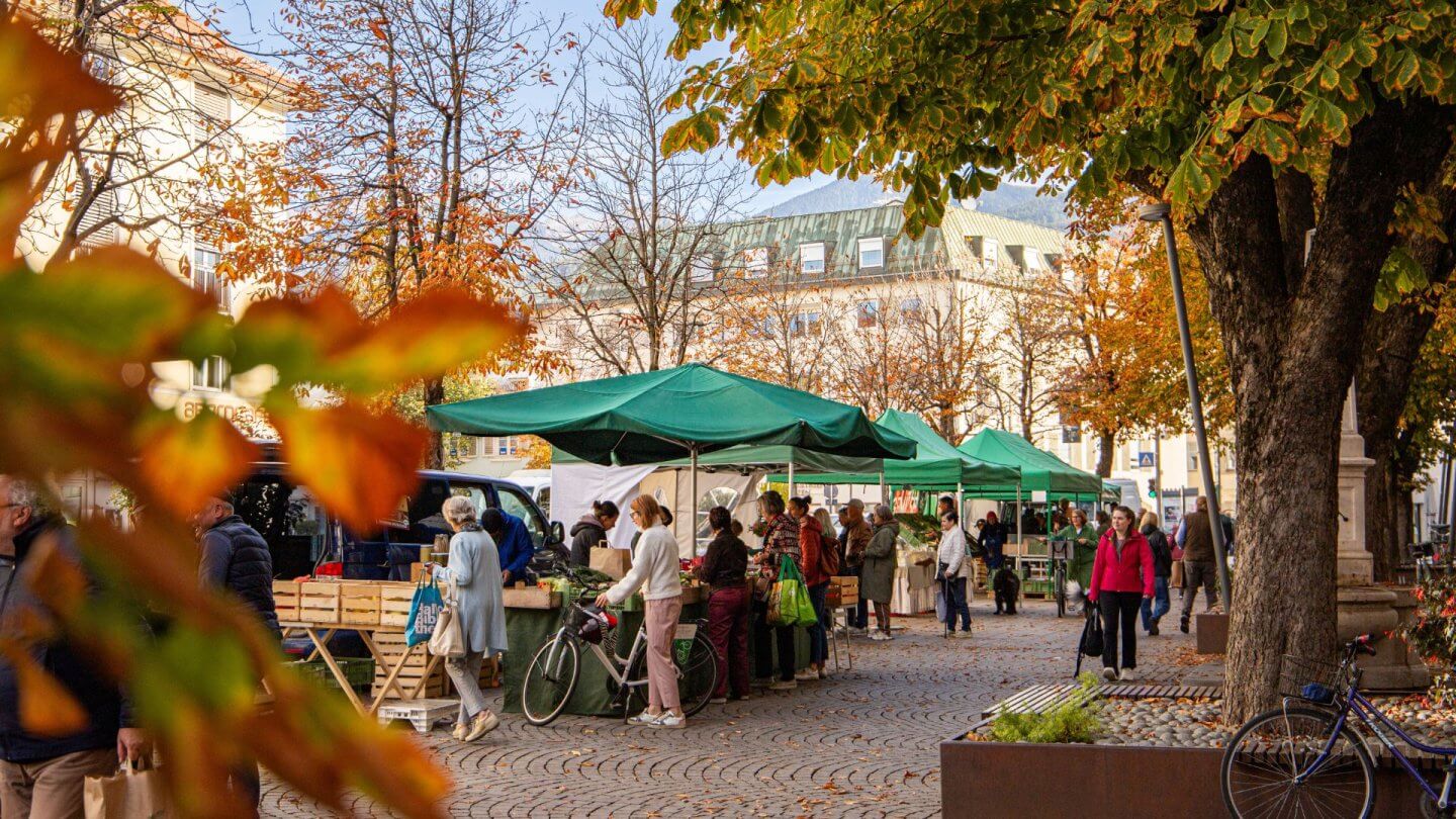 freitags ist immer Bauernmarkt in Bruneck