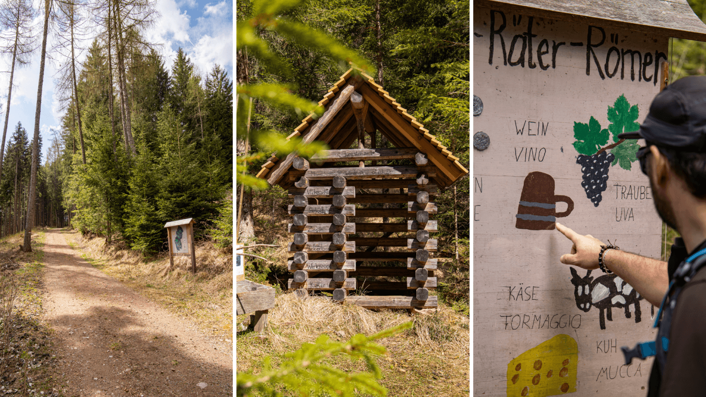 am Geschichtslehrpfad in Flaas