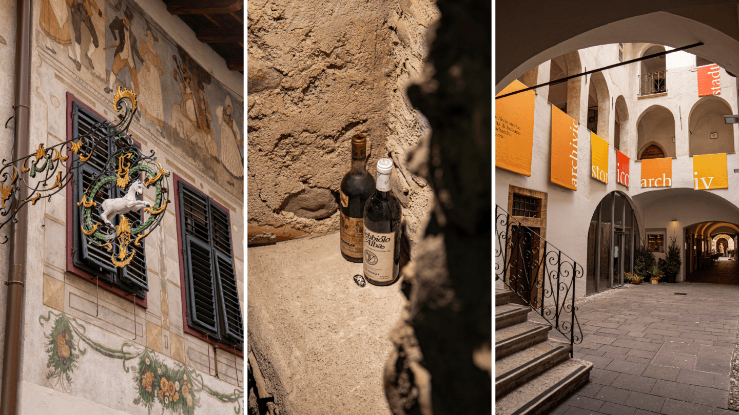 Überall in der Altstadt findet man Spuren der langen Weintradition der Stadt