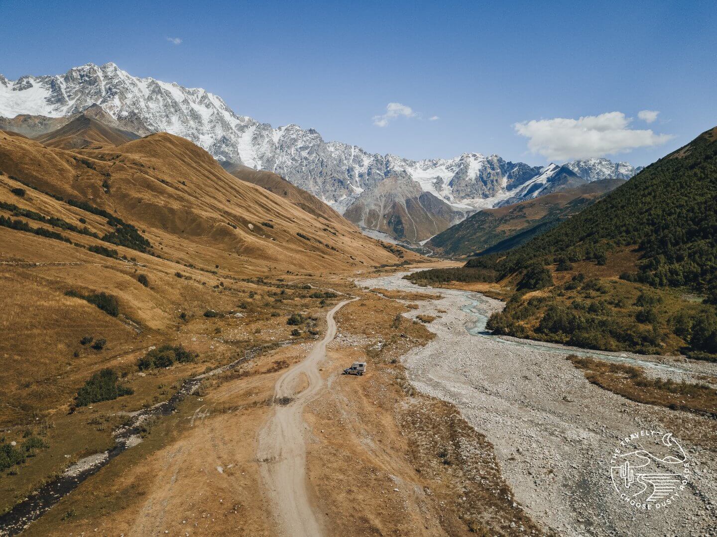 auf dem Weg zum Shkhara Gletscher, Ushguli