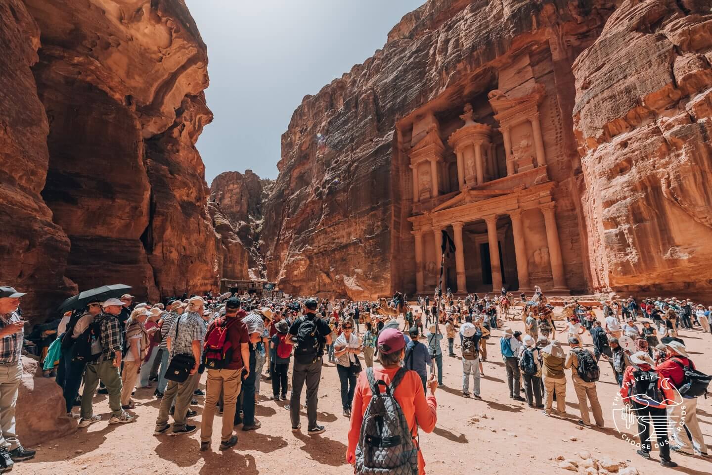Menschenmassen in Petra, Jordanien