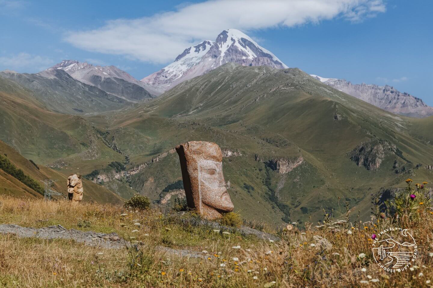 Blick auf dem Mt. Kazbeg
