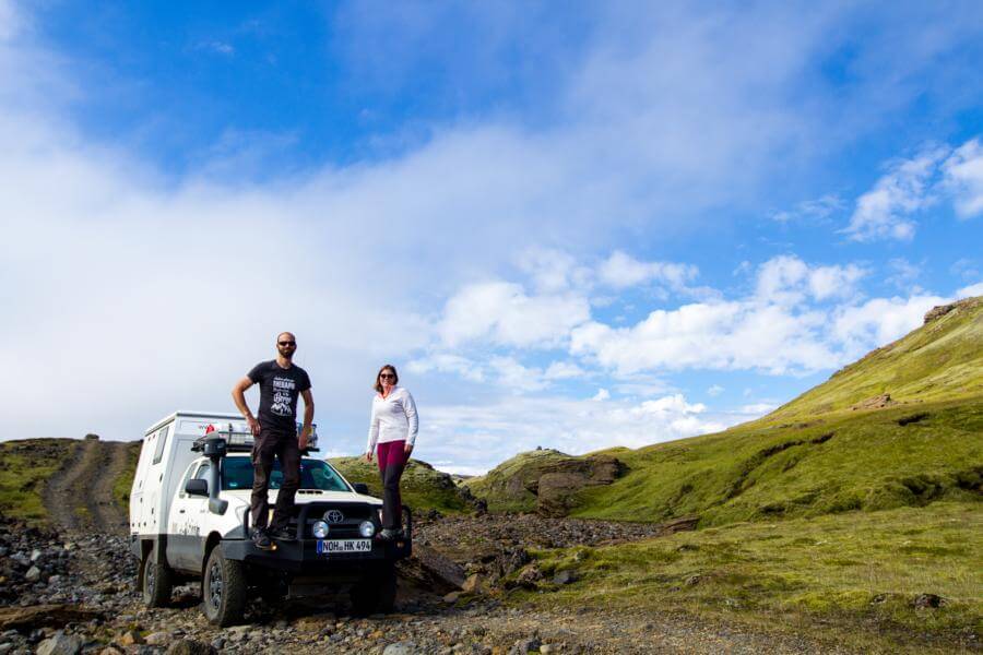 Mit dem Hilux unterwegs auf Island: Linda und Hanjo erzählen