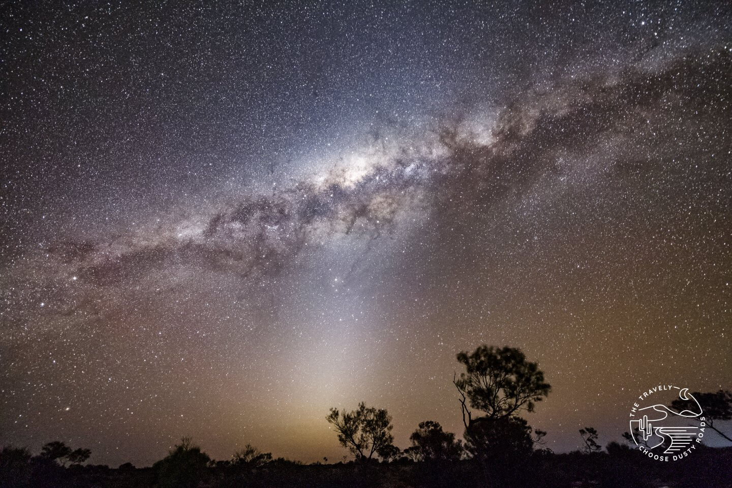Die Milchstraße über dem australischen Outback